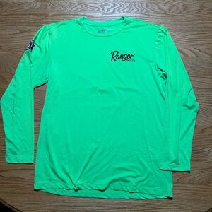 Ranger Boats Men's Neon Green Long Sleeve Tee Size M